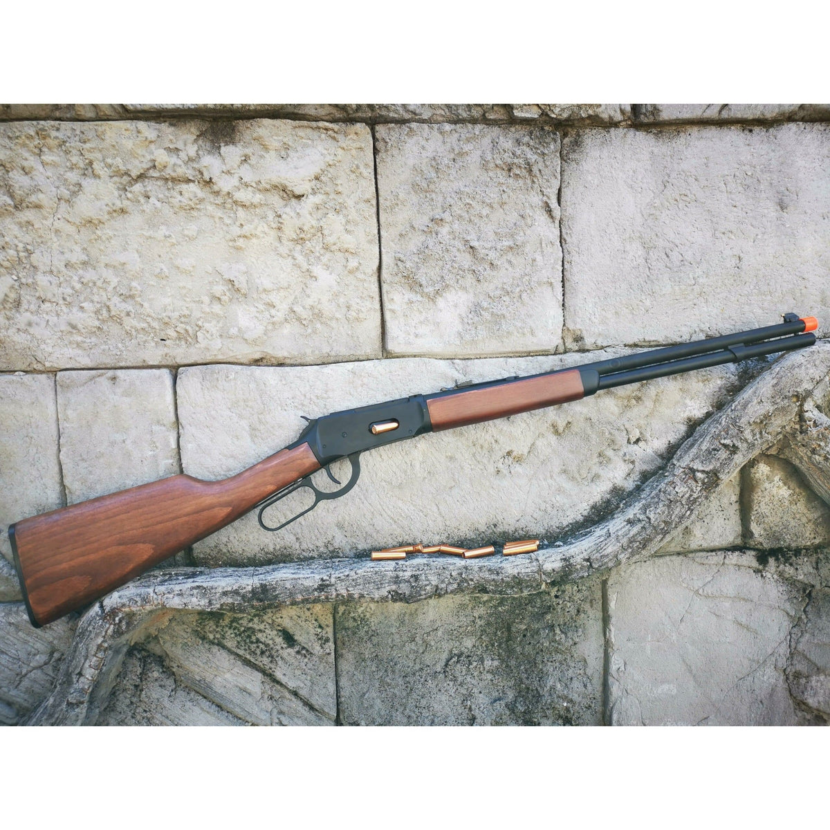 Double Bell - M1894 WINCHESTER (Real Wood) CO2 Gas Powered Gel Blaster