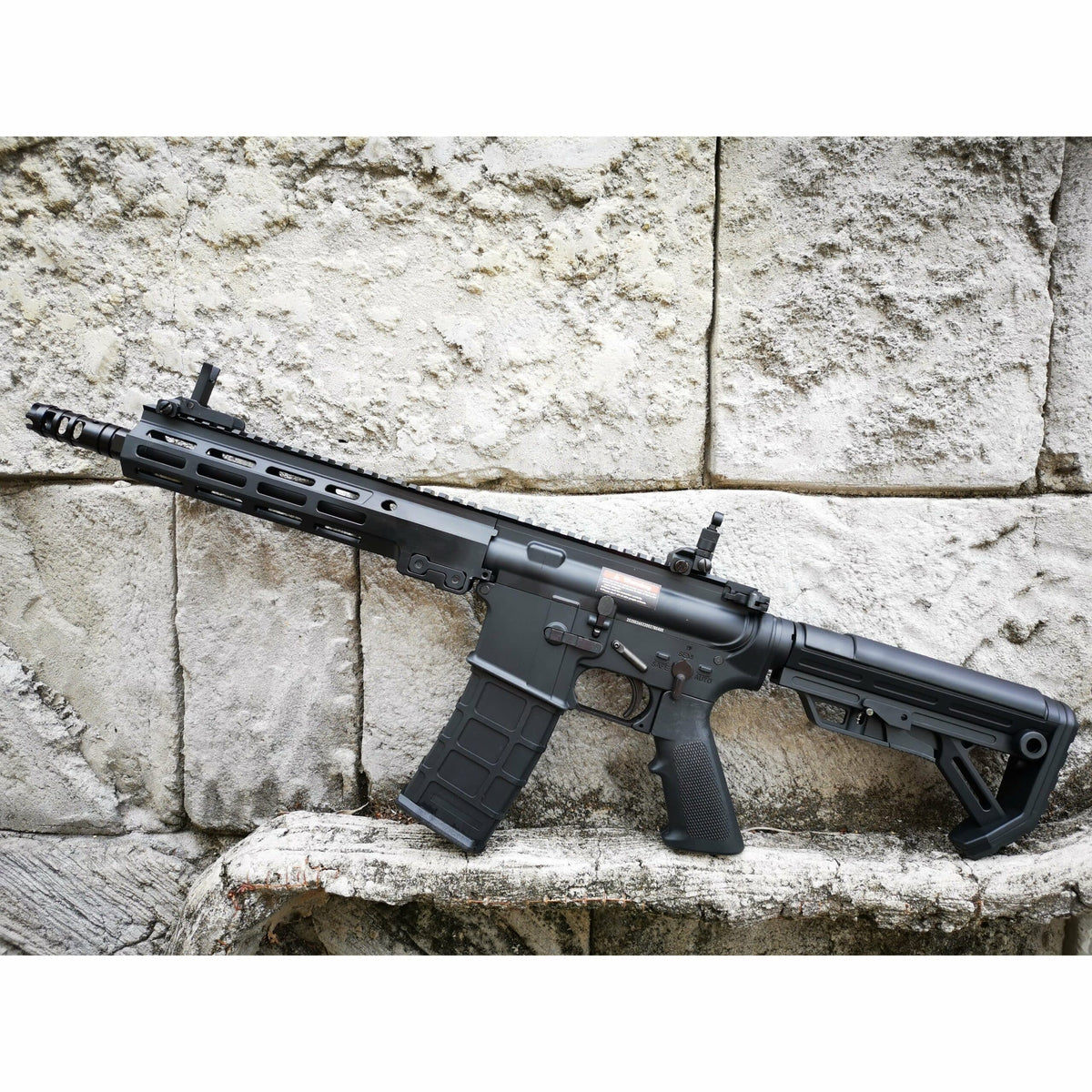 GOLDEN EAGLE - MC6595M MK16 9‚Ä≥ M-LOK FULL METAL GEL BLASTER GREEN GAS