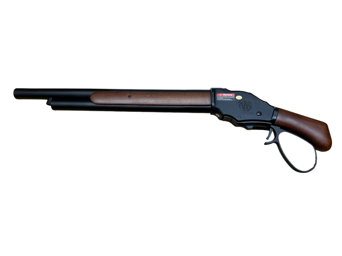 Golden Eagle - 1887 Standard Wild Lever Action Shotgun (Real Wood) Green Gas Gel Blaster
