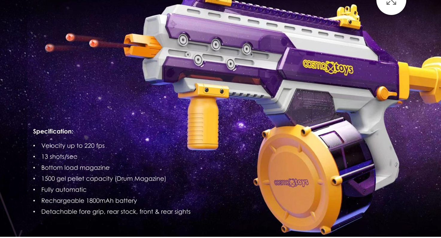 Cosmox CosmoX Sirius Sci-Fi Gel Blaster ‚Äì Purple and Amethyst – OZBLASTERS