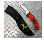 Elk Ridge Gut Hook Skinner Knife - Red Camo