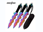 Perfect Point Rainbow Throwing Knives