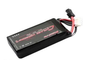 BOSLIPO battery - 11.1V/1300mAh - Black Connector