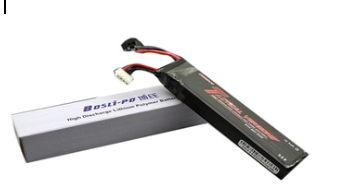 BOSLIPO battery - 11.1V Tactical  version - Black Connector