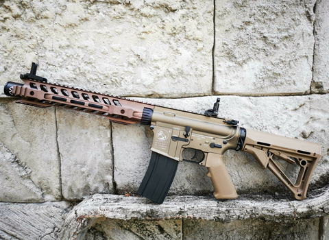 DOUBLE BELL M4 12‚Ä≥ Handguard metal gel blaster AEG (Colour: Sand)