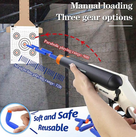 Sawed Off Double Barrel Shotgun Foam Dart