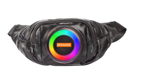 Bluetooth Speaker Rechargeable Waterproof Speaker Bag with Led Light
