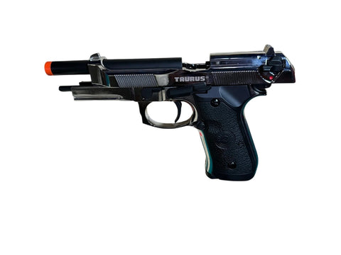 DOUBLE BELL - Beretta M92 A1 M9 Gel blaster Gas POWERED Blowback (Silver Chrome)