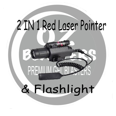 2 IN 1 Red  Laser Pointer & Flashlight