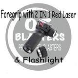 2 IN 1 Red Laser Sight Foregrip Laser Pointer & Flashlight
