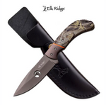 Elk Ridge Camo Drop Point Blade Knife