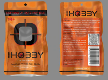 FROSTED WHITE GEL BALLS EXTREMELY HARD FOR GAS POWERED GEL BLASTERS