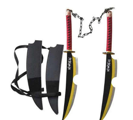 Demon Slayer Swords - Kimetsu No Yaiba Tengen Uzui Breathing Twin Set