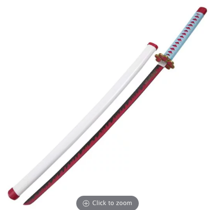 Demon Slayer Love Hashira Flower Hand Guard Kanroji Mitsuri Samurai Sword