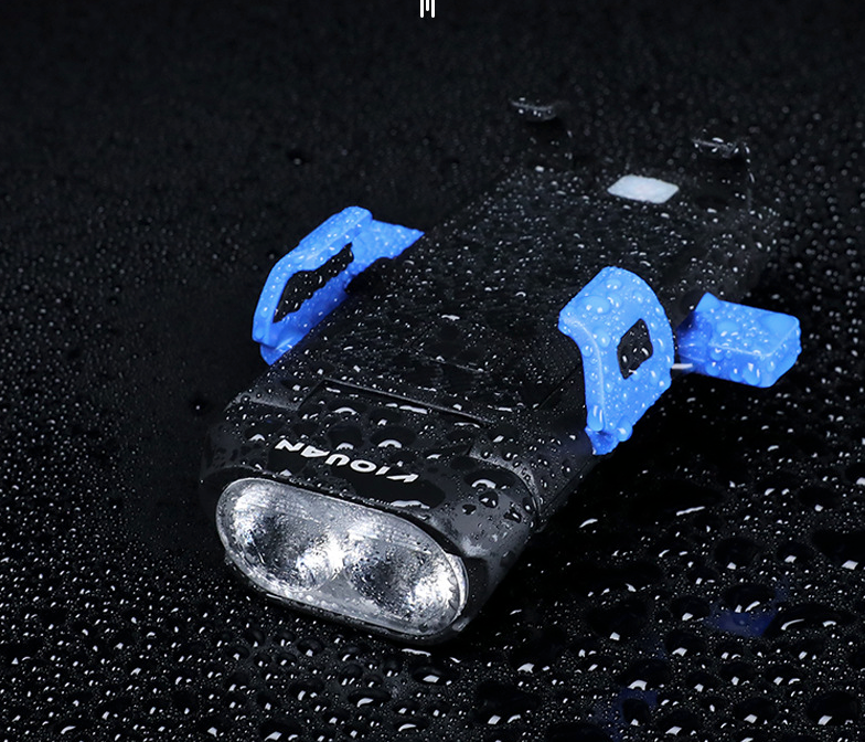 Bicycle Light Four-in-One Headlight Mountain Bike Horn Light One-Click Lock Mobile Phone Stand Lighting Cycling Fixture Cross-Border