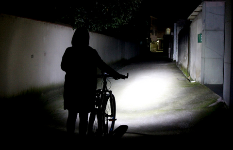 Bike Headlight Touch Horn Light USB Charging Electric Horn