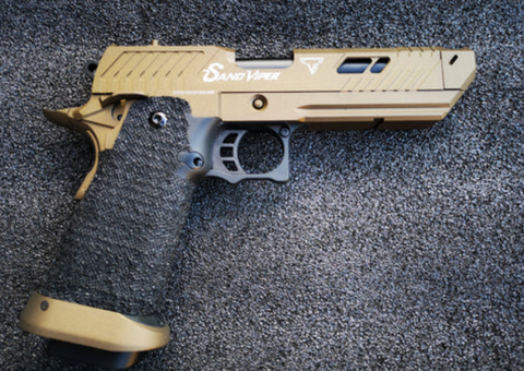 Golden Eagle - 2011 TTI SAND VIPER Green Gas Blowback Gel Blaster
