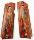Real Wood Multi-Color Wood Texture Pistol Grip Set For GE 1911 V10 Gas Blowback Pistols With A Set Screw