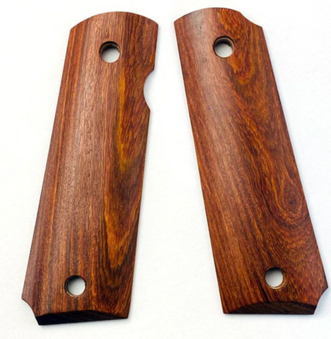 Real Wood Pistol Grip Set For GE 1911 V10 Gas Blowback Pistols With A Set Screw